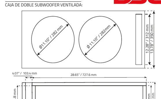 Bauplan für Doppel-Subwoofer (ventiliert)