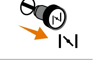 Choke-Knopf bedienen
