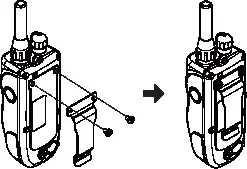 Anbringen des Gürtelclips