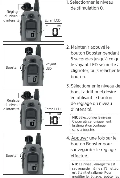Einstellen der Booster-Funktion