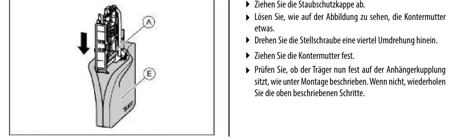 Nachstellen des Schnellverschlusses