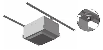 Montage mit Unistrut-Dachschienensystem