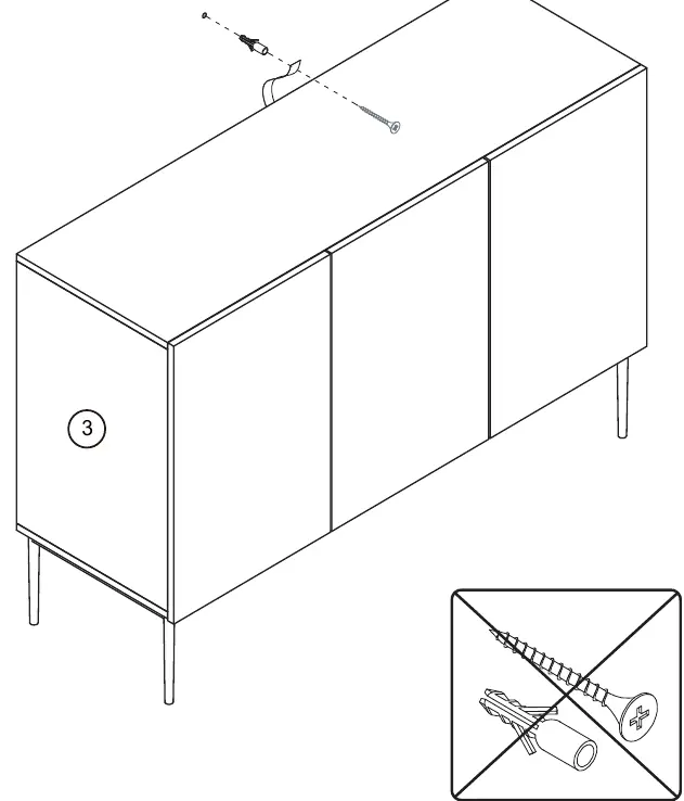 Wandbefestigung