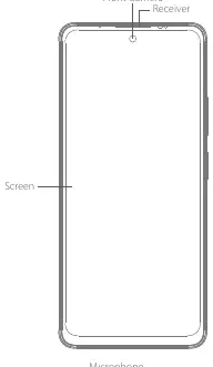 Frontansicht des Smartphones