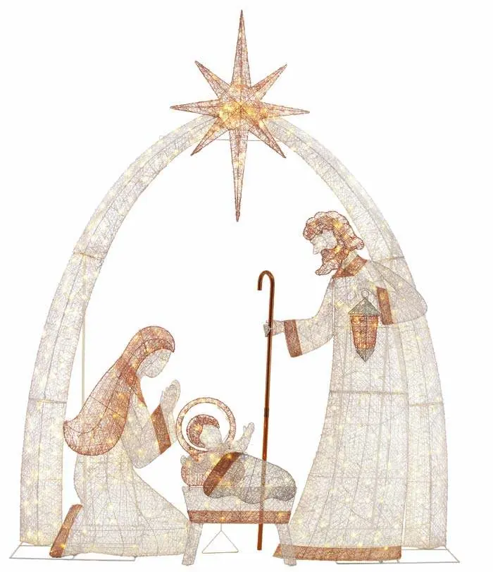 Home Accents Holiday 120in 440 Light LED Nativity Scene