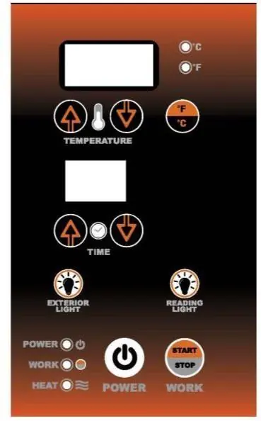 Sauna Steuerpanel
