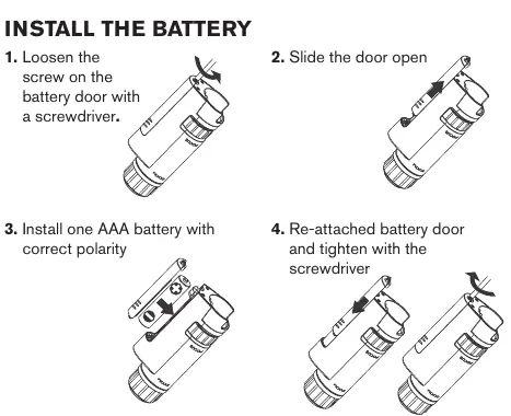 Schritte zur Installation der Batterie