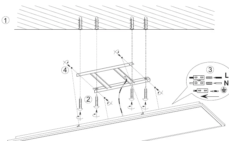 Installations- und Anschlussdiagramm