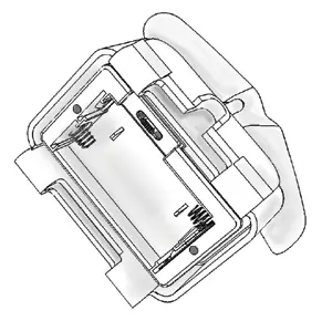 Batteriefach des Regenkollektors