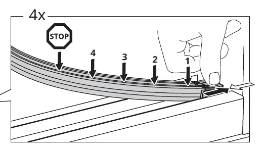 Installation der Schienen
