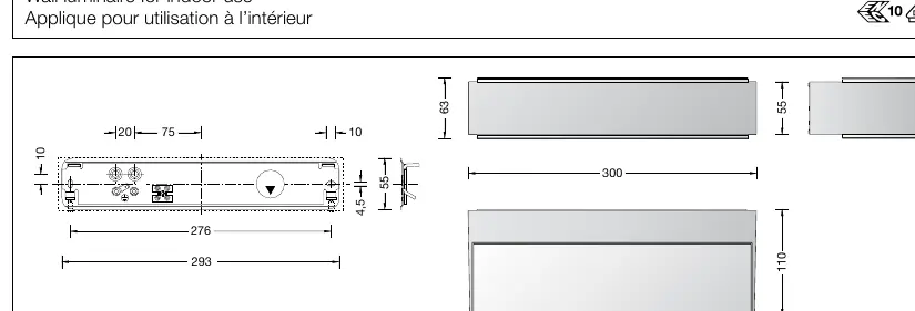Technische Zeichnung und Abmessungen der BEGA 12278.1K3