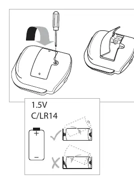 Einlegen der Batterien