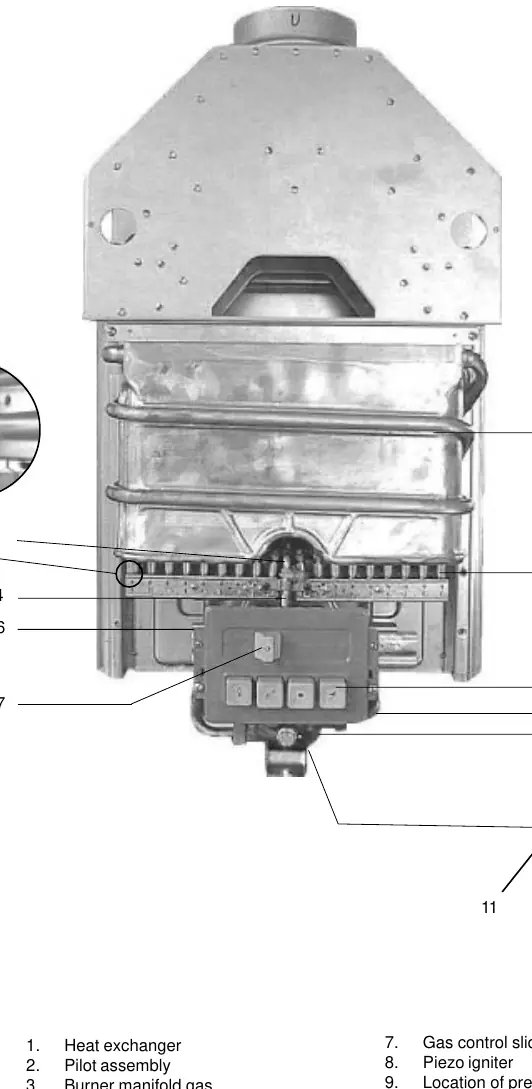 Diagramm der AquaStar 125B Komponenten