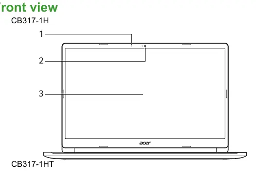 Frontansicht des Acer Chromebook 317