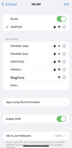 WLAN-Einstellungen
