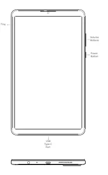 Diagramm der Tasten und Anschlüsse des Redmi Pad SE 8.7