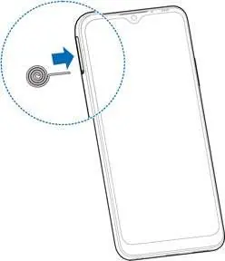 Einlegen der SIM-Karte und microSD-Karte