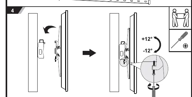 Neigungseinstellung (Schritt 4)