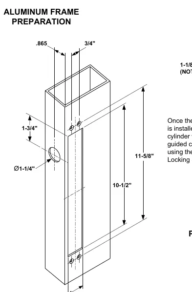 Vorbereitung des Aluminiumrahmens