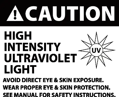 UV-Sicherheitshinweis