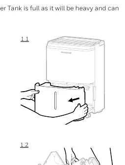 Entnahme des Wassertanks