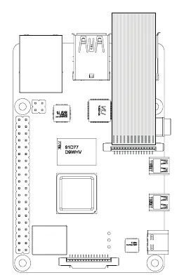 Anschluss des Kameramoduls an den Raspberry Pi MIPI-Port