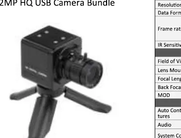 Arducam 12MP HQ USB-Kamera