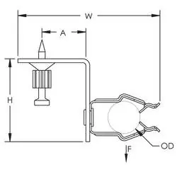 Diagramm der Abmessungen