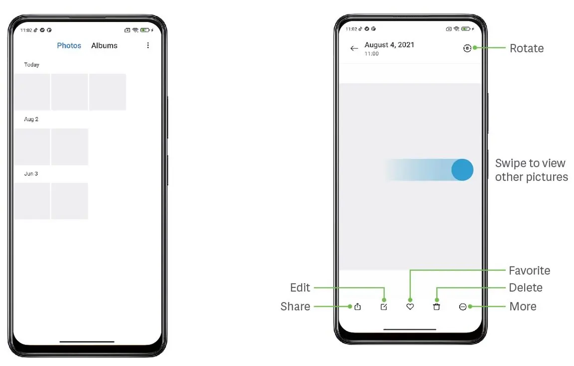 Galerie-App Funktionen