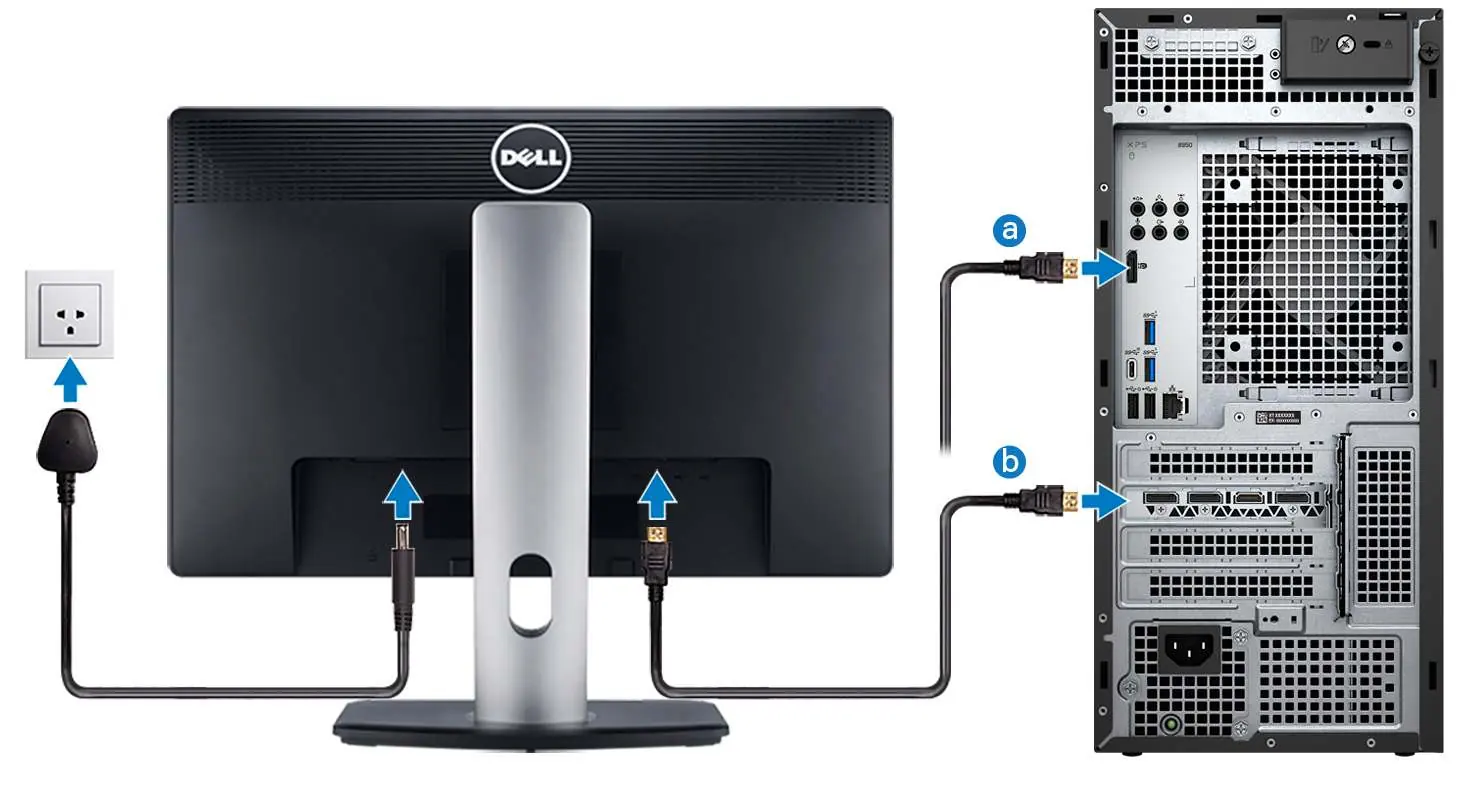 Anschluss des Monitors
