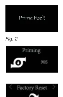 Kraftstoff-Entlüftung (Priming)