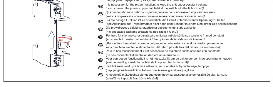 Warnung zum elektrischen Anschluss
