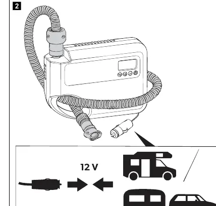 Anschluss an die 12V-Stromquelle
