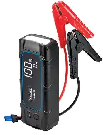 Draper 12V Lithium-Starthilfegerät GTS3000 mit intelligenten Klemmen