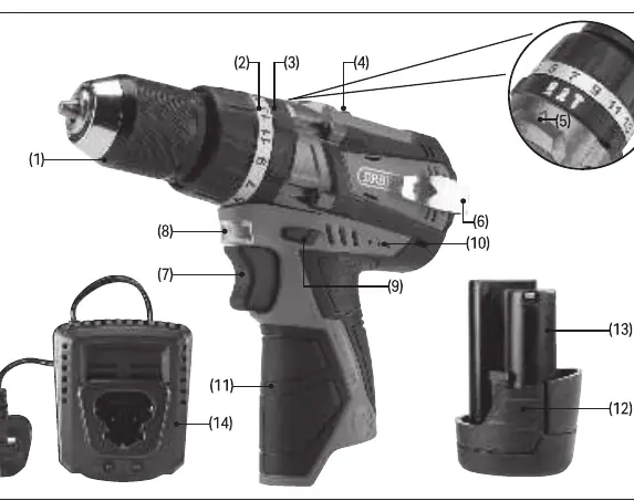 Draper 12V Brushless Combi Drill Übersicht