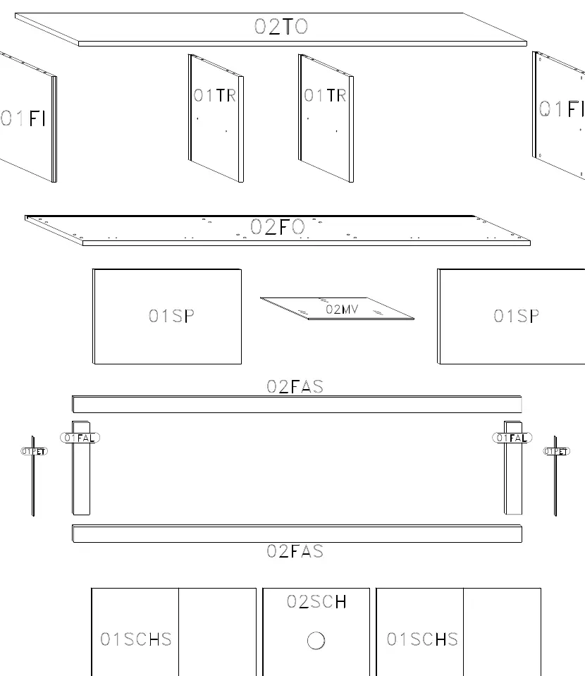 Übersicht der Bauteile