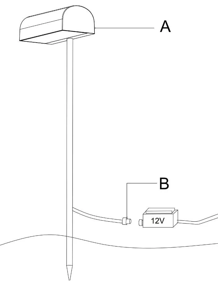 Anschluss der Leuchte an das 12V-System