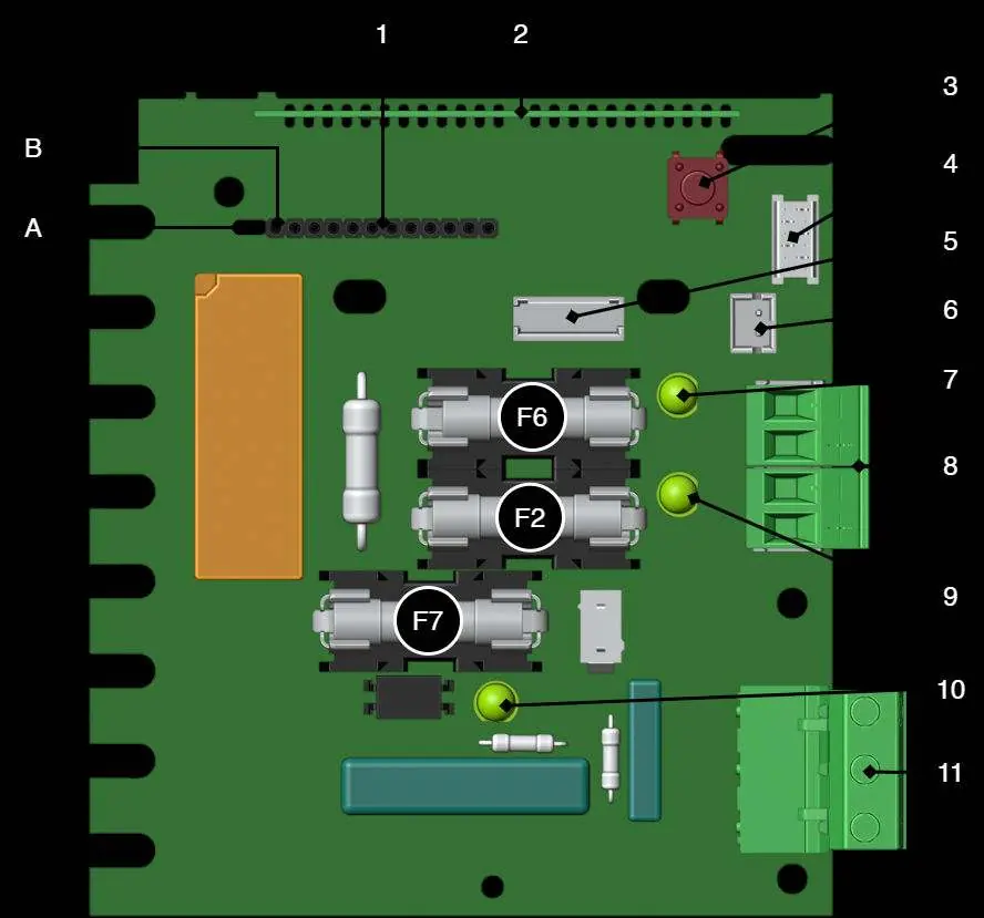 PCB-Layout und Anschlüsse
