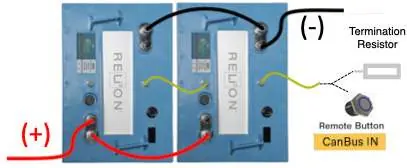 Schaltplan: Fernbedienungstaste mit 2 oder mehr Batterien