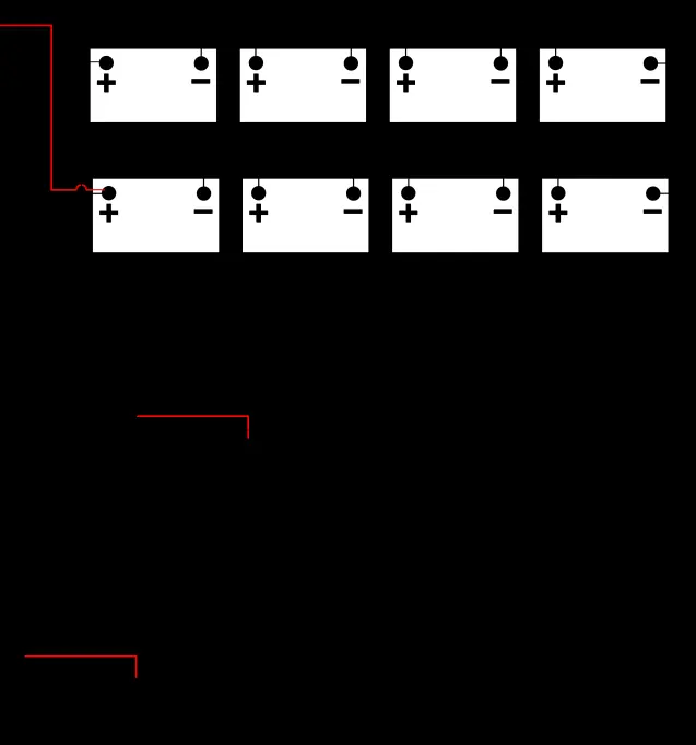 Konfiguration der Reihenschaltung für 24V und 48V