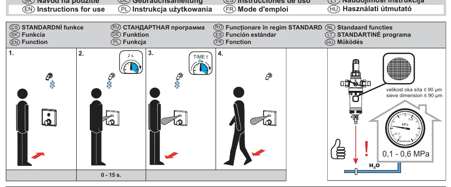 Parametereinstellungen via Sensor