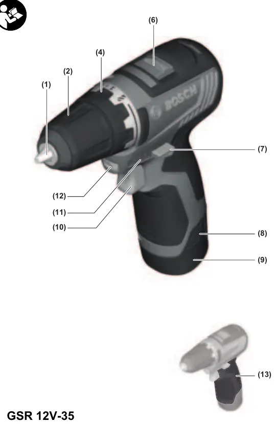 GSR 12V-35 Übersicht