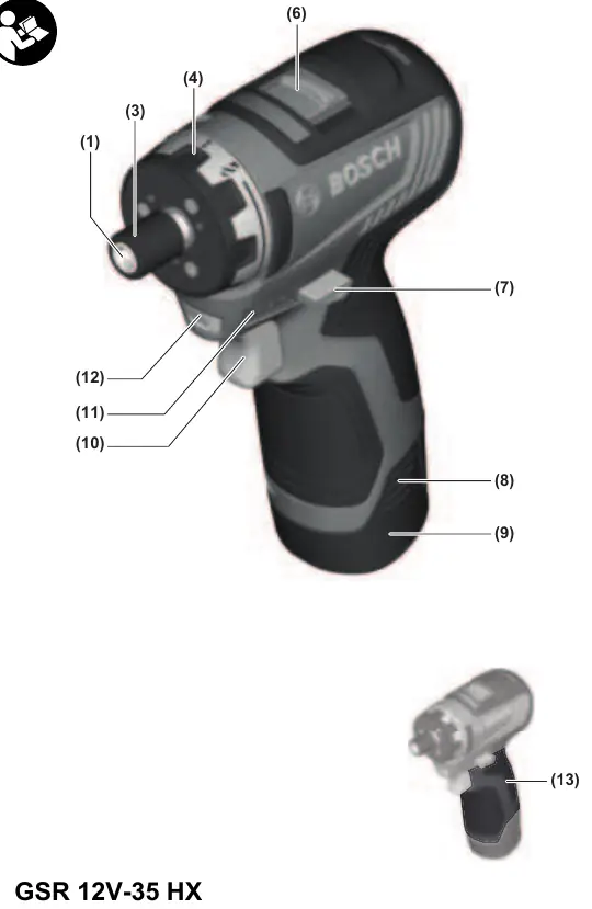 GSR 12V-35 HX Übersicht