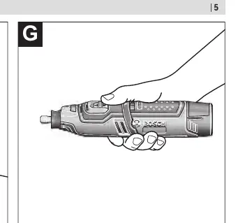 Handhabung (Bild G)