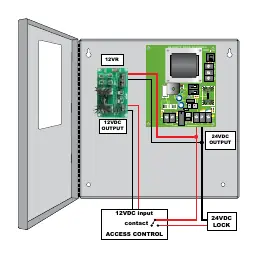 Schaltplan für den Anschluss des 12VR Moduls