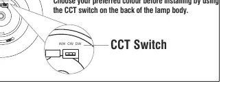 CCT-Schalter zur Farbwahl
