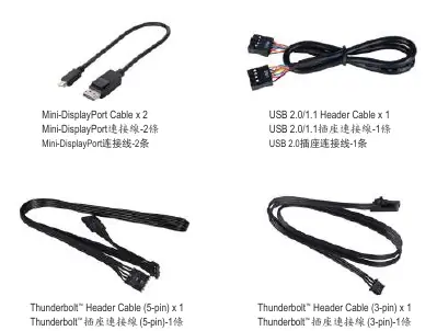 Mitgelieferte Kabel