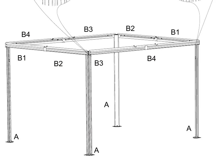Zusammenbau des Hauptrahmens (Schritt 10)