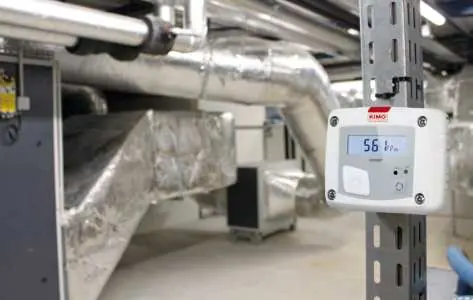 Installierter Sensortransmitter