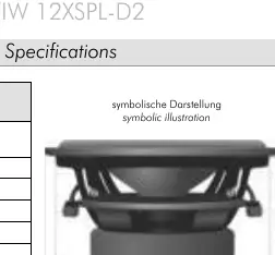 Symbolische Darstellung des Subwoofers